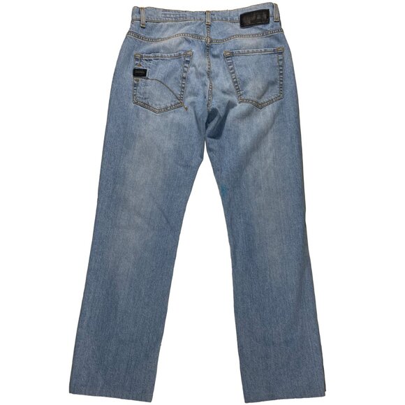 Dirk Bikkembergs Slim Straight Leg Light Wash Button Fly Jeans mens size 32x28 - Picture 2 of 10